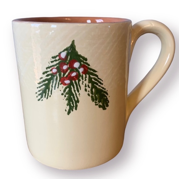 Furio Home Christmas Mistletoe Mug Made in Italy 16oz. - Picture 1 of 10